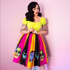 Vixen Chartreuse Lime Powderpuff Top